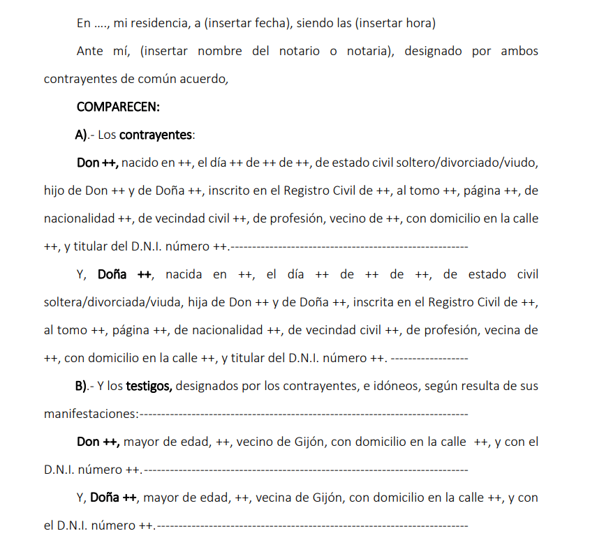 ➡️ Ejemplo de acta de matrimonio, ¡descarga ya!