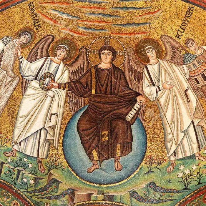 Frescos de la Iglesia de San Vital arte bizantino